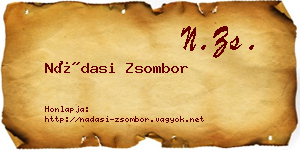 Nádasi Zsombor névjegykártya