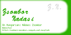 zsombor nadasi business card